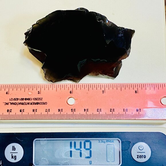Rainbow Obsidian Rough Raw Lapidary Glass Butte Oregon Rare Purple Green 5 oz. - Picture 13 of 13